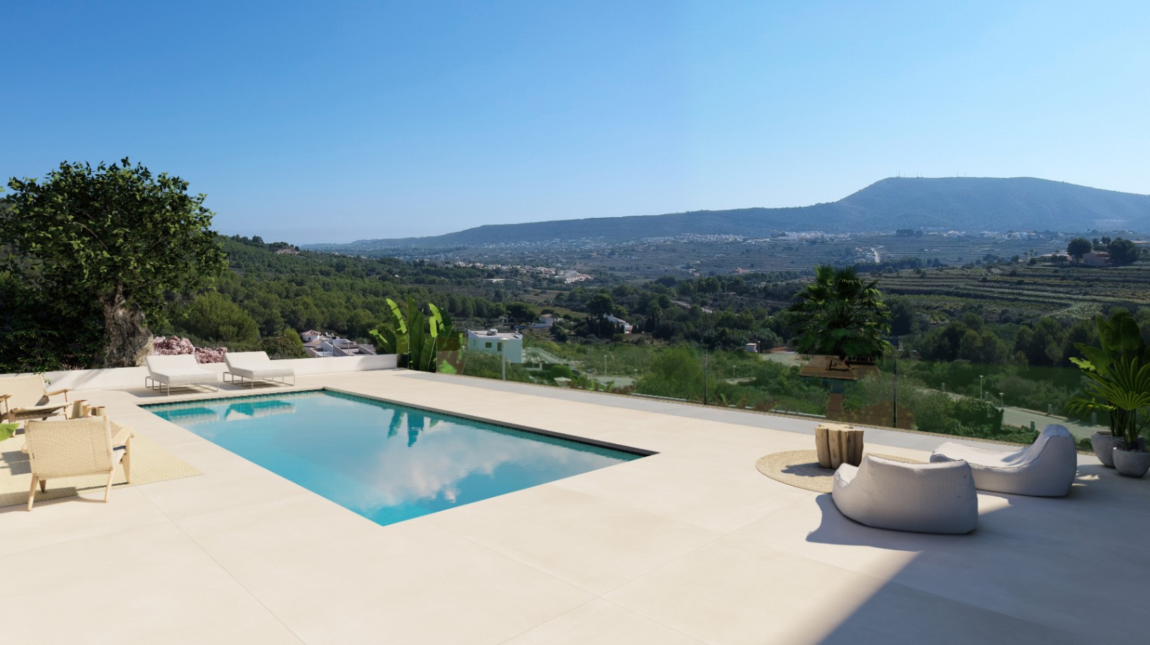 Modern 3 bed villa under construction in the urbanisation Racó de Nadal