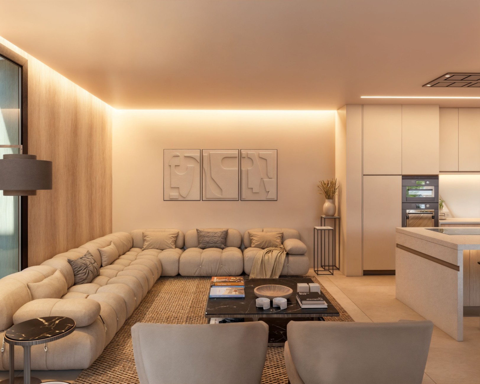 Modern 3 bed villa under construction in the urbanisation Racó de Nadal