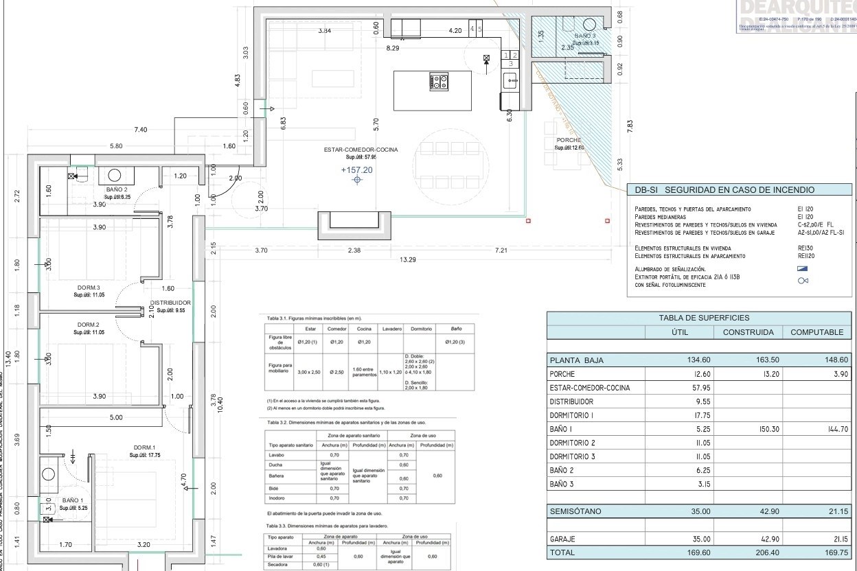 Modern 3 bed villa under construction in the urbanisation Racó de Nadal