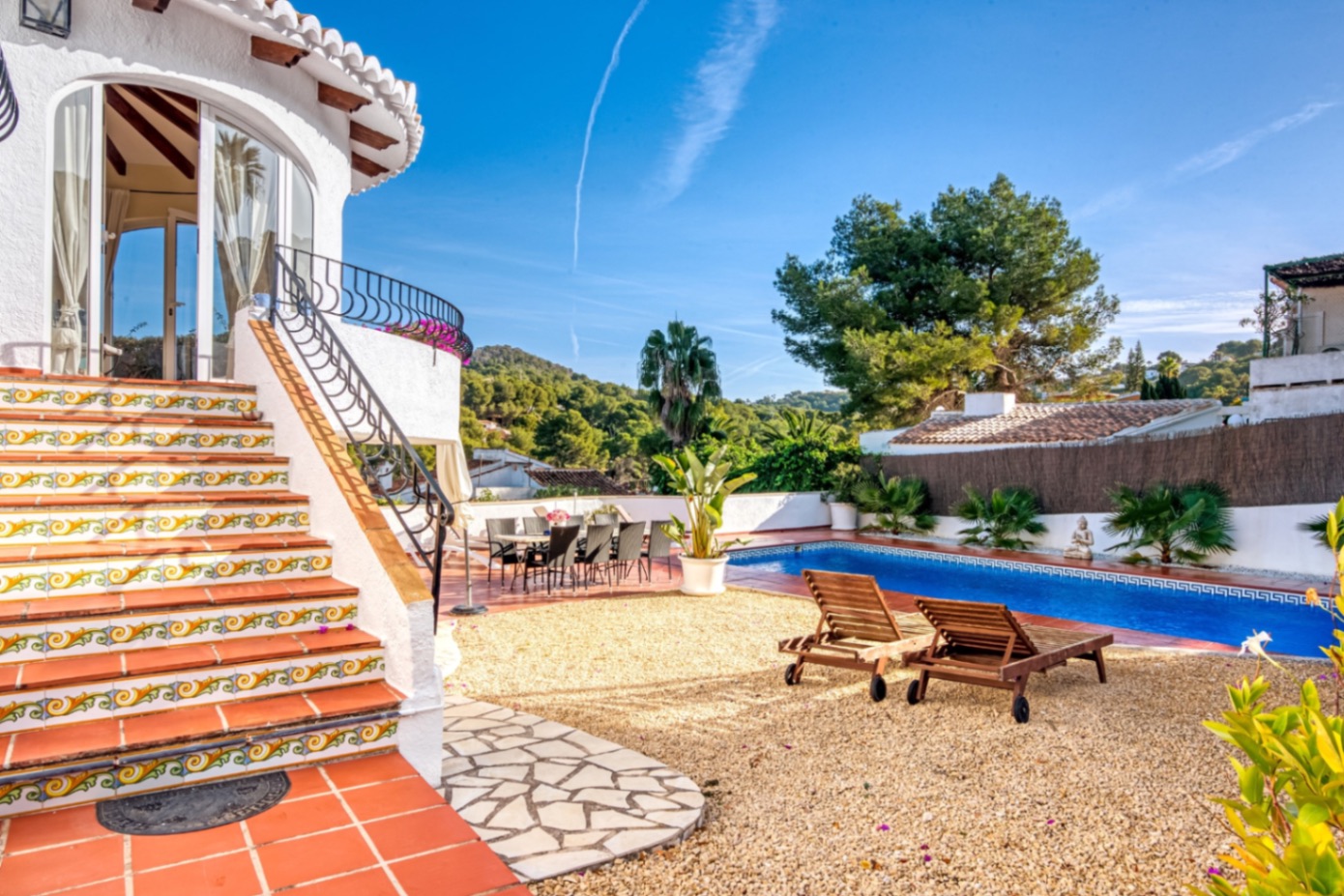 Charming 4 bed villa with sea views for sale in Javea Tosalet Entre Pinos