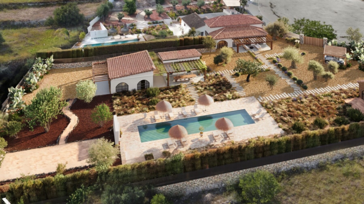 Villa de lujo reformada en Les Cansalades, Jávea – 4 dormitorios, piscina, vistas abiertas, orientación sur