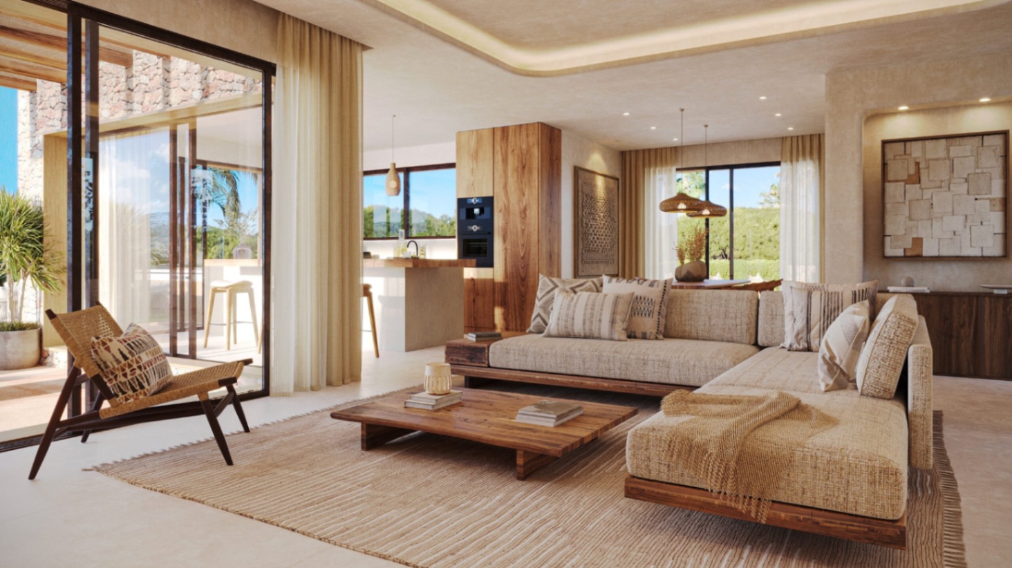 Villa de lujo de 3 dormitorios en venta en Jávea, cerca de playas y restaurantes.