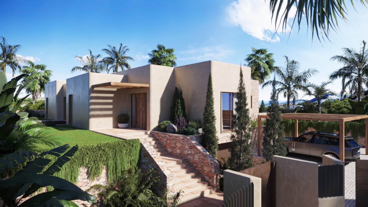 Villa de lujo de 3 dormitorios en venta en Jávea, cerca de playas y restaurantes.