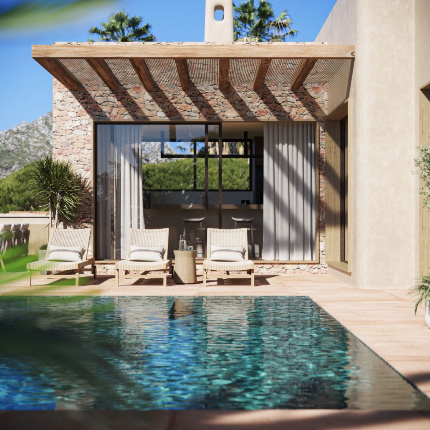 Villa de lujo de 3 dormitorios en venta en Jávea, cerca de playas y restaurantes.