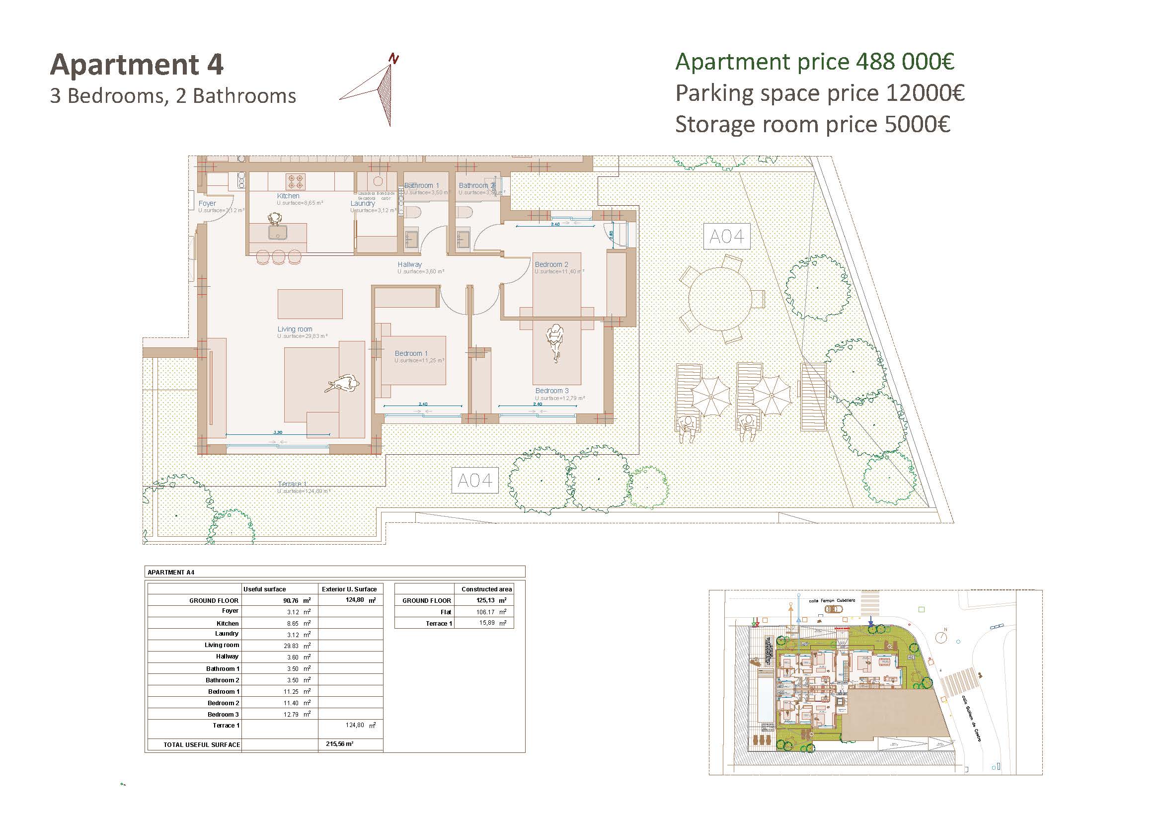 Apartamento de 3 habitaciones en construcción en venta en Javea, cerca del casco antiguo.