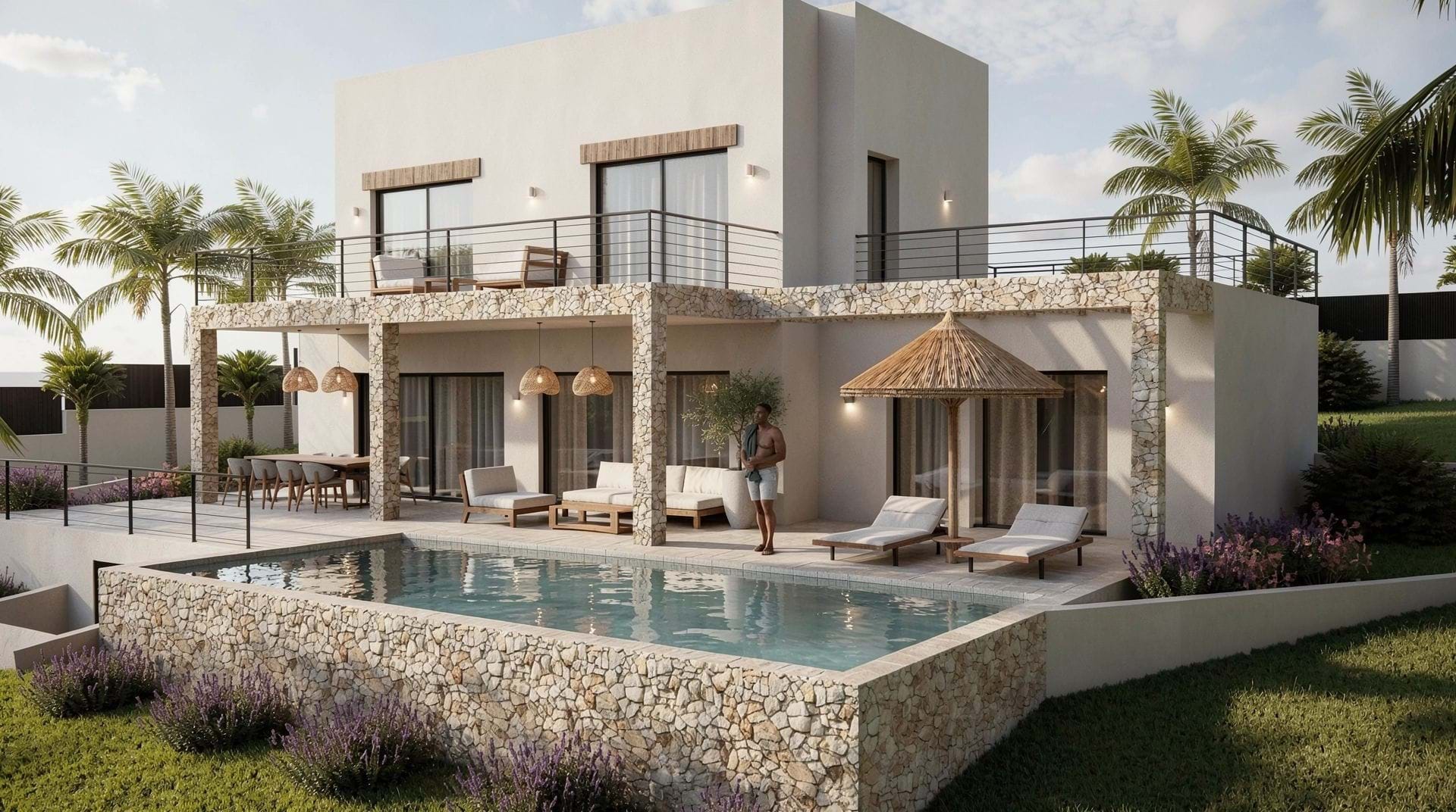 Люксовая новая villa с 5 спальнями на продажу в Хавее рядом с XIC
