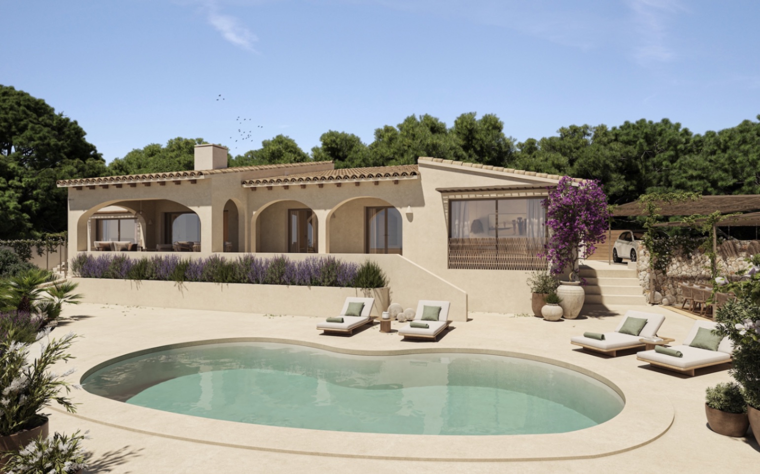 Charmante 3-slaapkamer gerenoveerde villa te koop in Benissa la Fustera