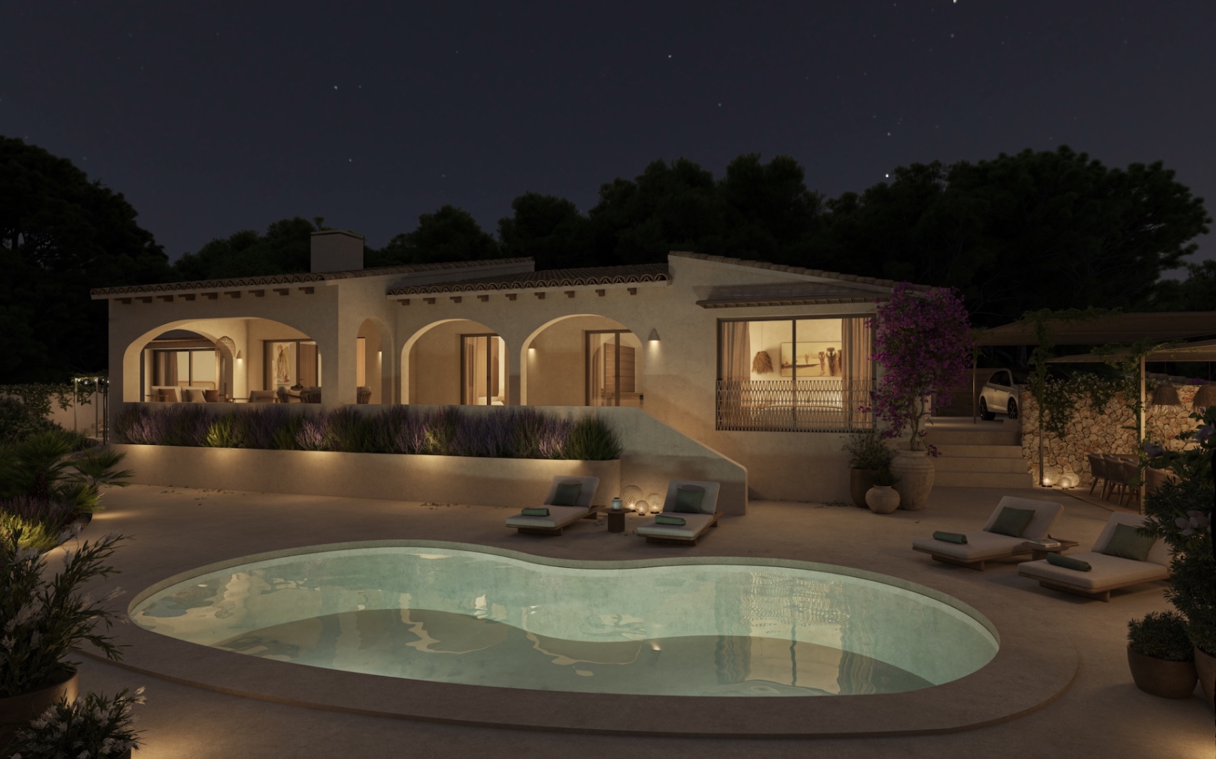 Charmante 3-slaapkamer gerenoveerde villa te koop in Benissa la Fustera
