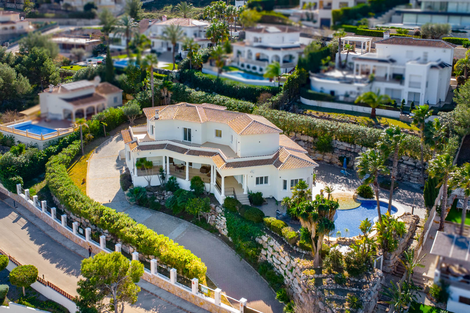 Vila massiva de 4 habitacions amb vistes al mar i al Montgó en venda a Javea Piver