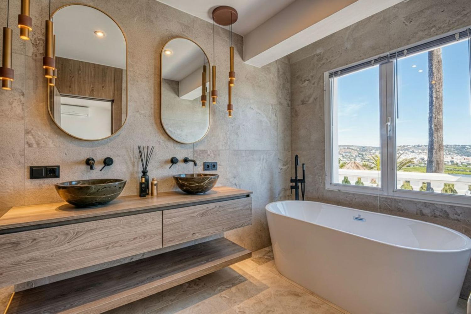Luxury 3 bed villa for sale in Javea with sea and mountain view