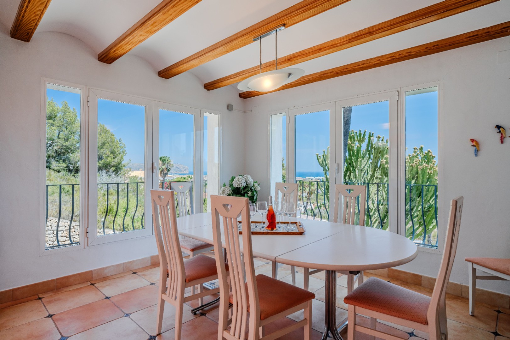 Villa for sale in Javea with wonderful open views of the sea and bay.