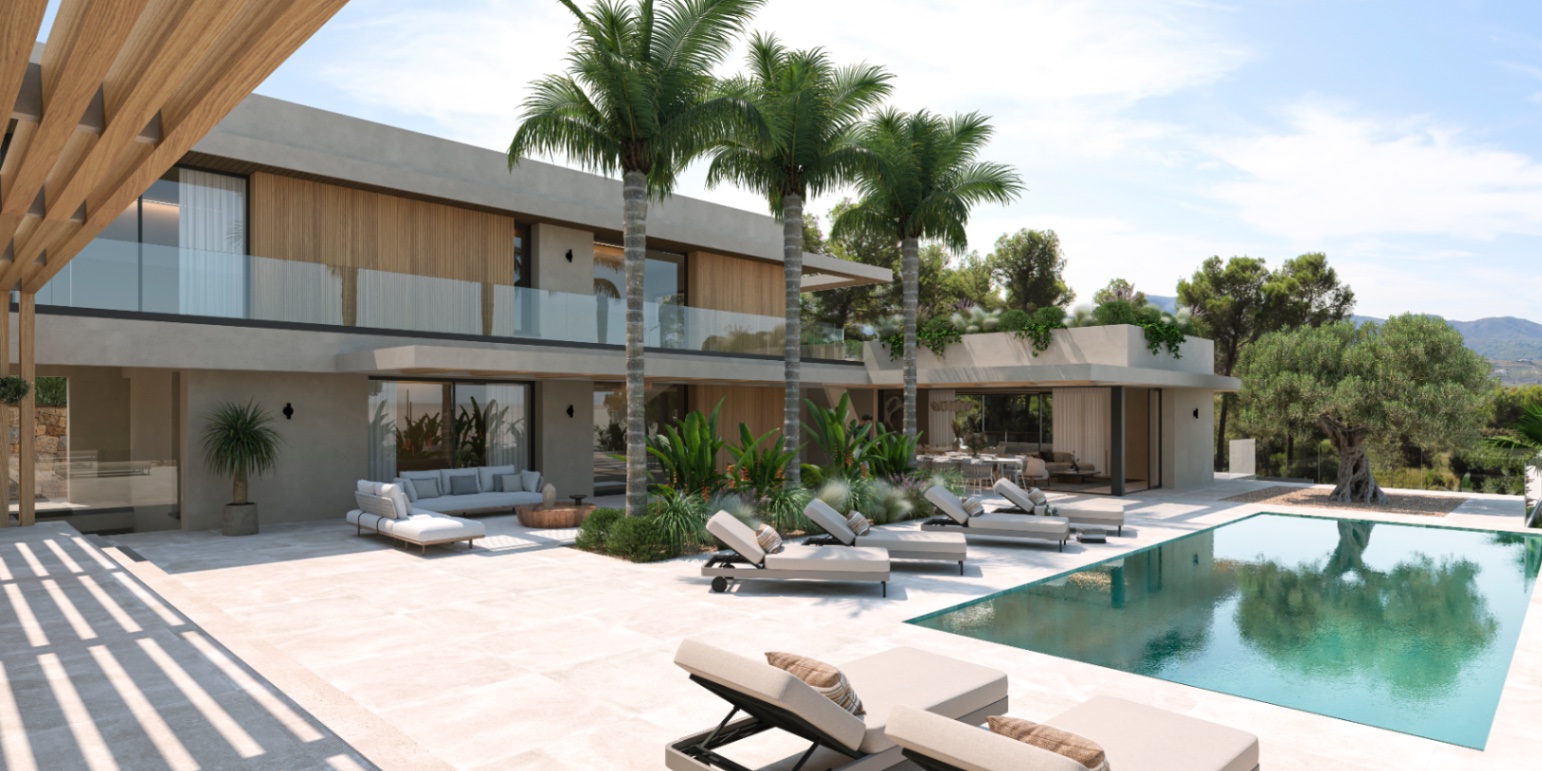 Villa de lujo de 5 dormitorios con vistas panorámicas en venta en el Montgó en Jávea.