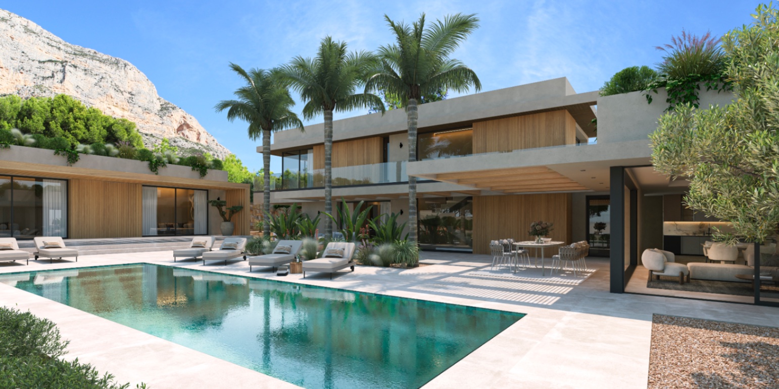 Villa de lujo de 5 dormitorios con vistas panorámicas en venta en el Montgó en Jávea.