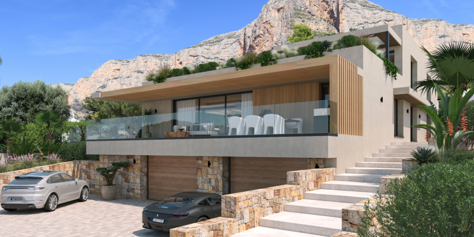 Villa de lujo de 5 dormitorios con vistas panorámicas en venta en el Montgó en Jávea.