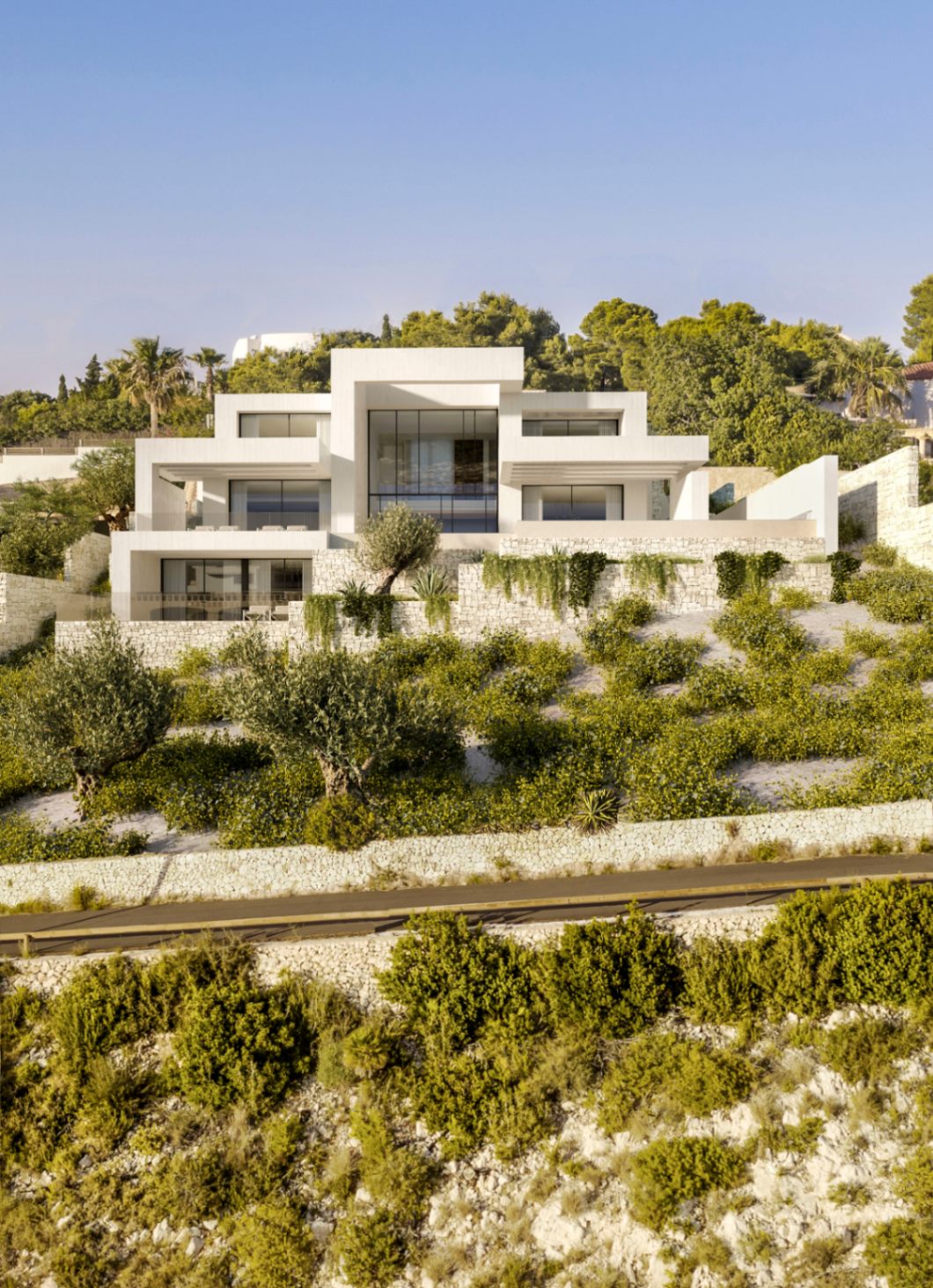 Villa de lujo de 4 habitaciones con vista al mar en venta en Granadella Jávea