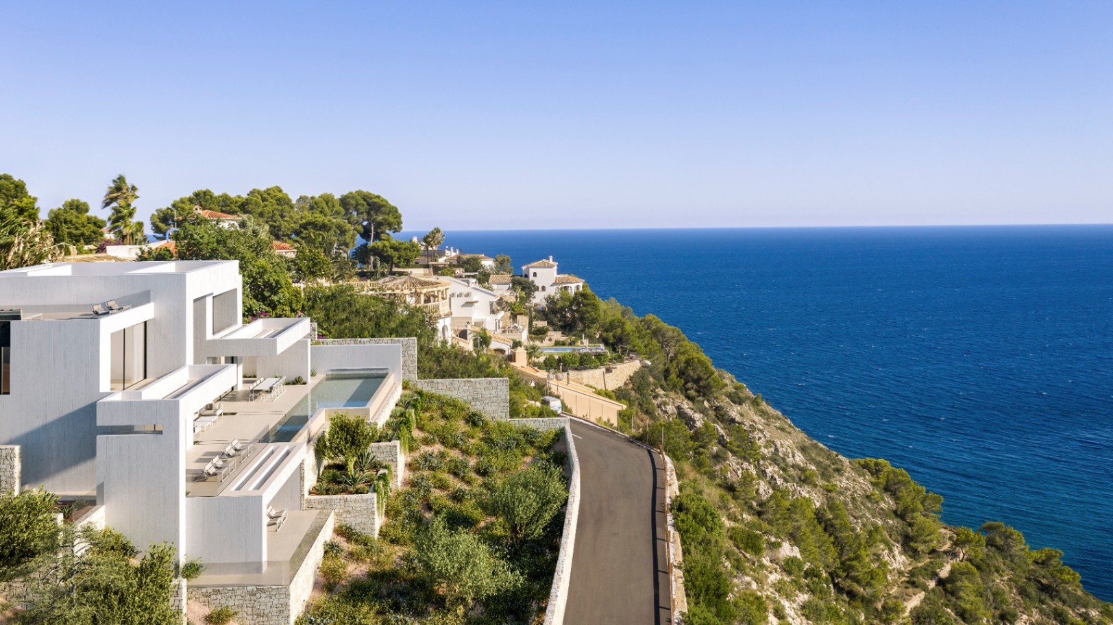 Villa de lujo de 4 habitaciones con vista al mar en venta en Granadella Jávea