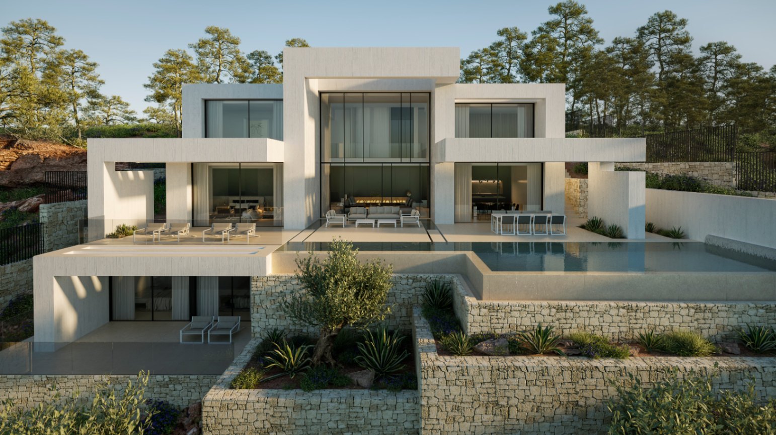 Villa de lujo de 4 habitaciones con vista al mar en venta en Granadella Jávea