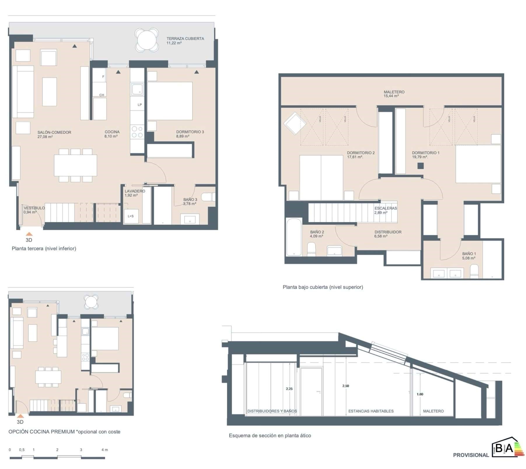 Hermoso apartamento de nueva construcción de 3 habitaciones en venta cerca del puerto en Jávea.