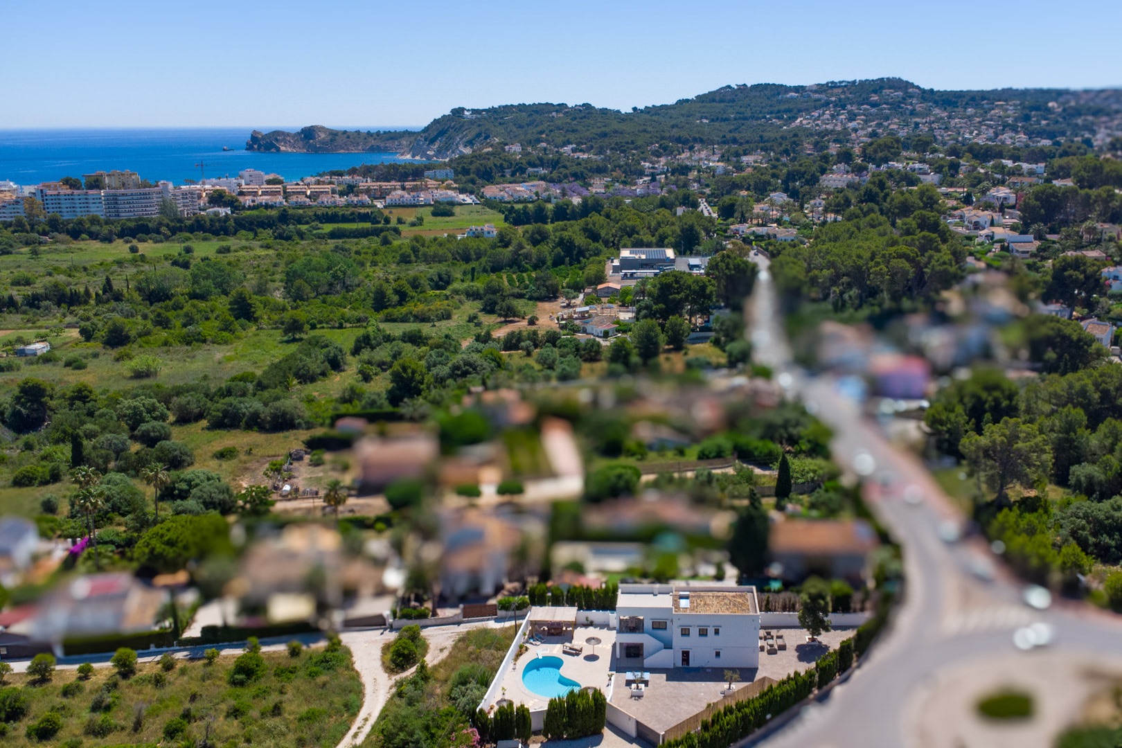 Ibicenco-stijl 6-slaapkamer villa te koop in Javea, dicht bij Arenal