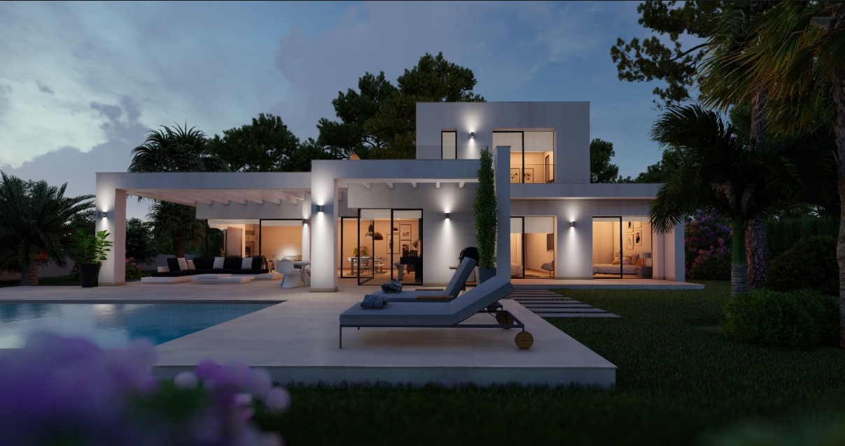 Moderna villa de 3 dormitorios en venta en Jávea.