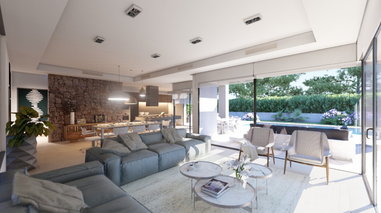 Moderna villa de 3 dormitorios en venta en Jávea.
