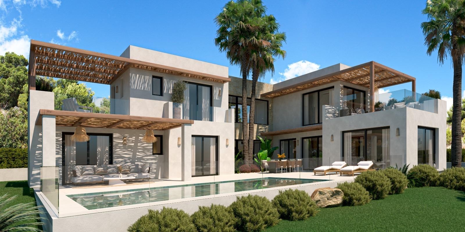 Luxury 4 bed villa with sea and mountain view for sale in Javea Piver
