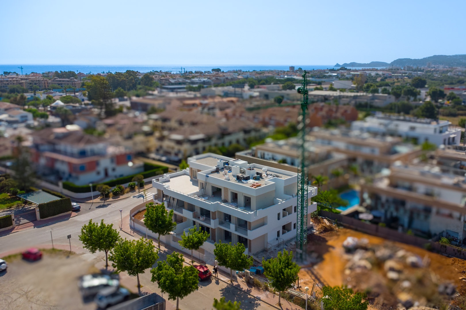 Apartamento de 3 dormitorios en construcción en venta en Jávea, cerca del casco antiguo.