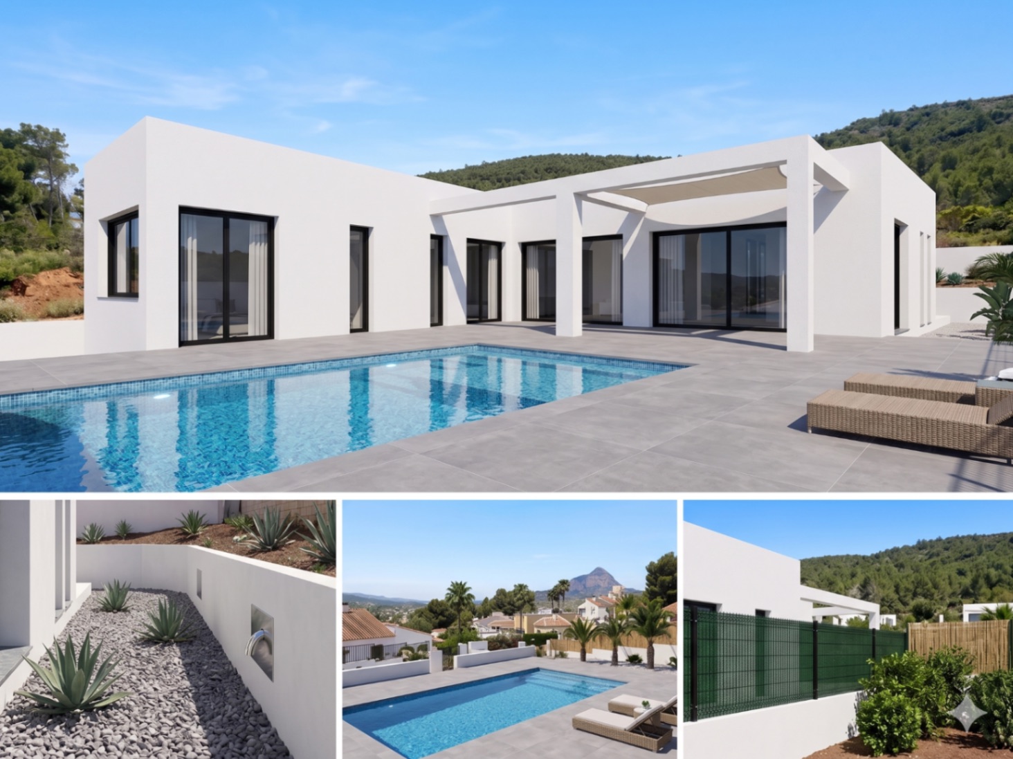 Villa de luxe avec 4 chambres et vues panoramiques à vendre à Javea