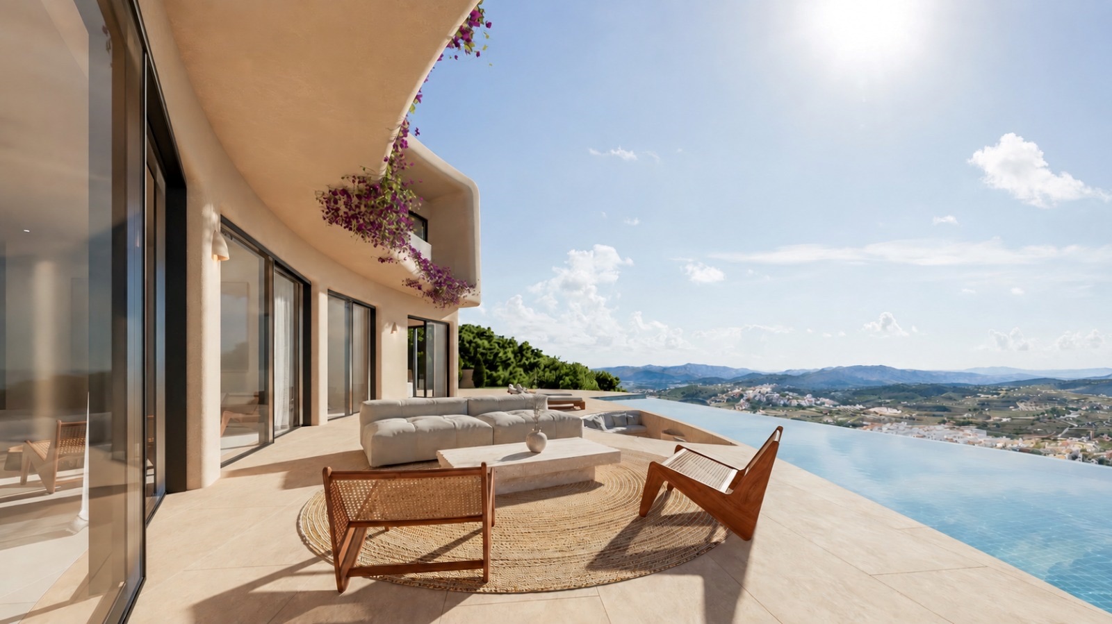 VILLA CONTEMPORAINE 5 CHAMBRES AVEC VUE SUR LA MER ET LA MONTAGNE - JÁVEA