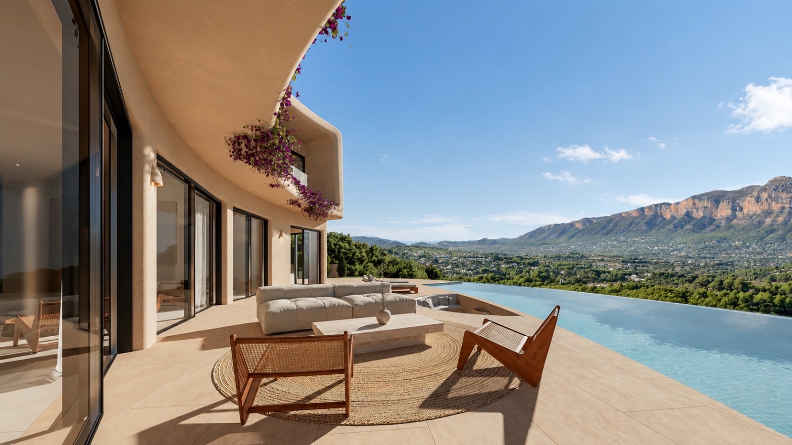 VILLA CONTEMPORAINE 5 CHAMBRES AVEC VUE SUR LA MER ET LA MONTAGNE - JÁVEA