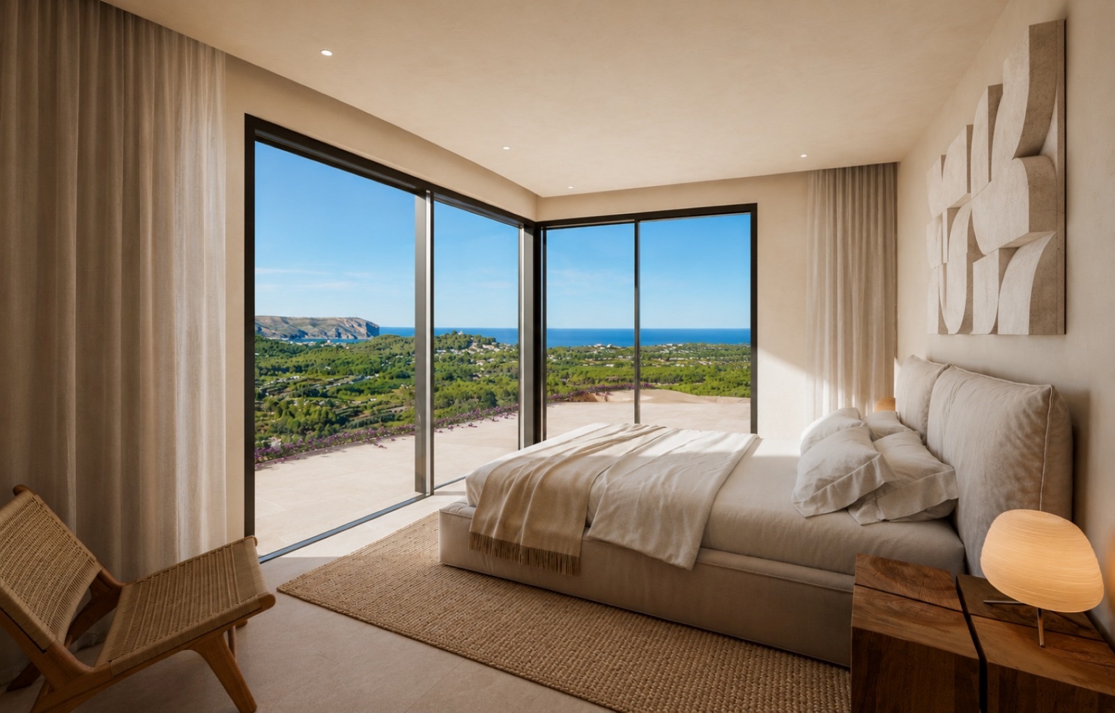 VILLA CONTEMPORAINE 5 CHAMBRES AVEC VUE SUR LA MER ET LA MONTAGNE - JÁVEA