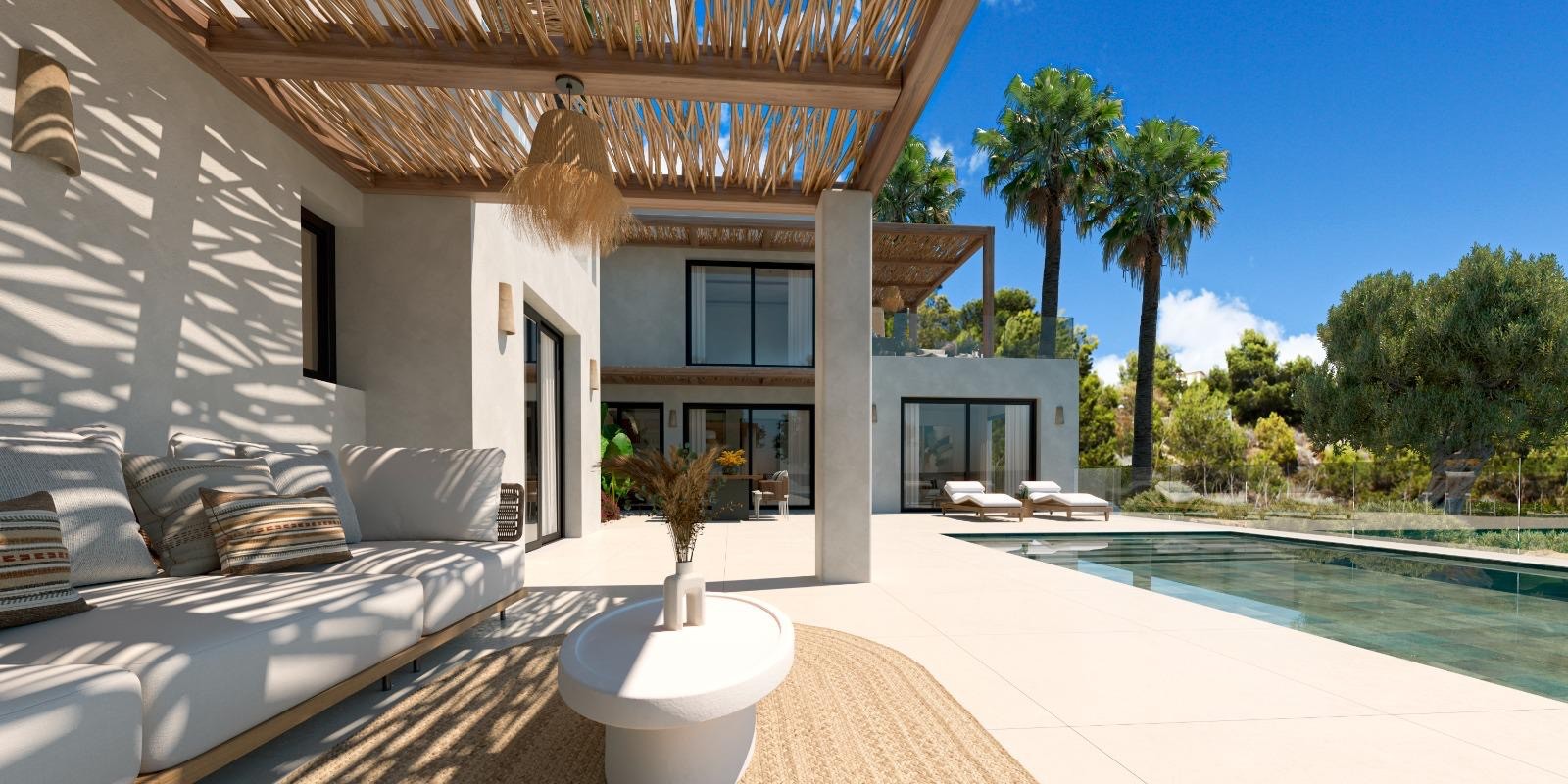 Luxury 4 bed villa with panoramic views for sale in Javea Piver