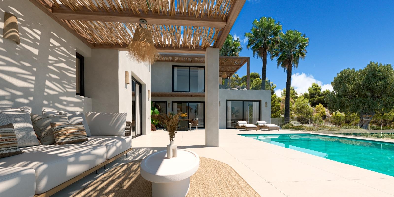 Luxury 4 bed villa with panoramic views for sale in Javea Piver