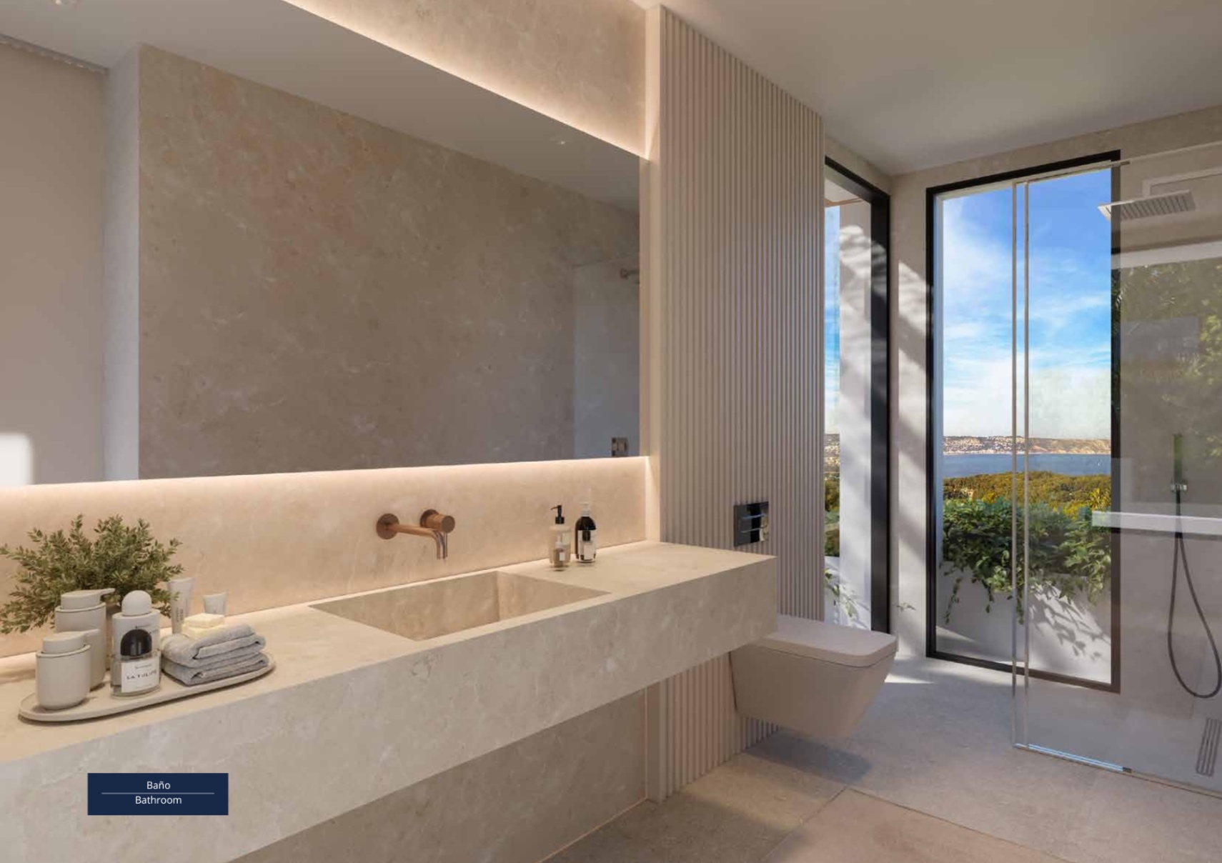 Villa nueva de 5 dormitorios con vistas al mar en venta en Jávea cerca de Arenal