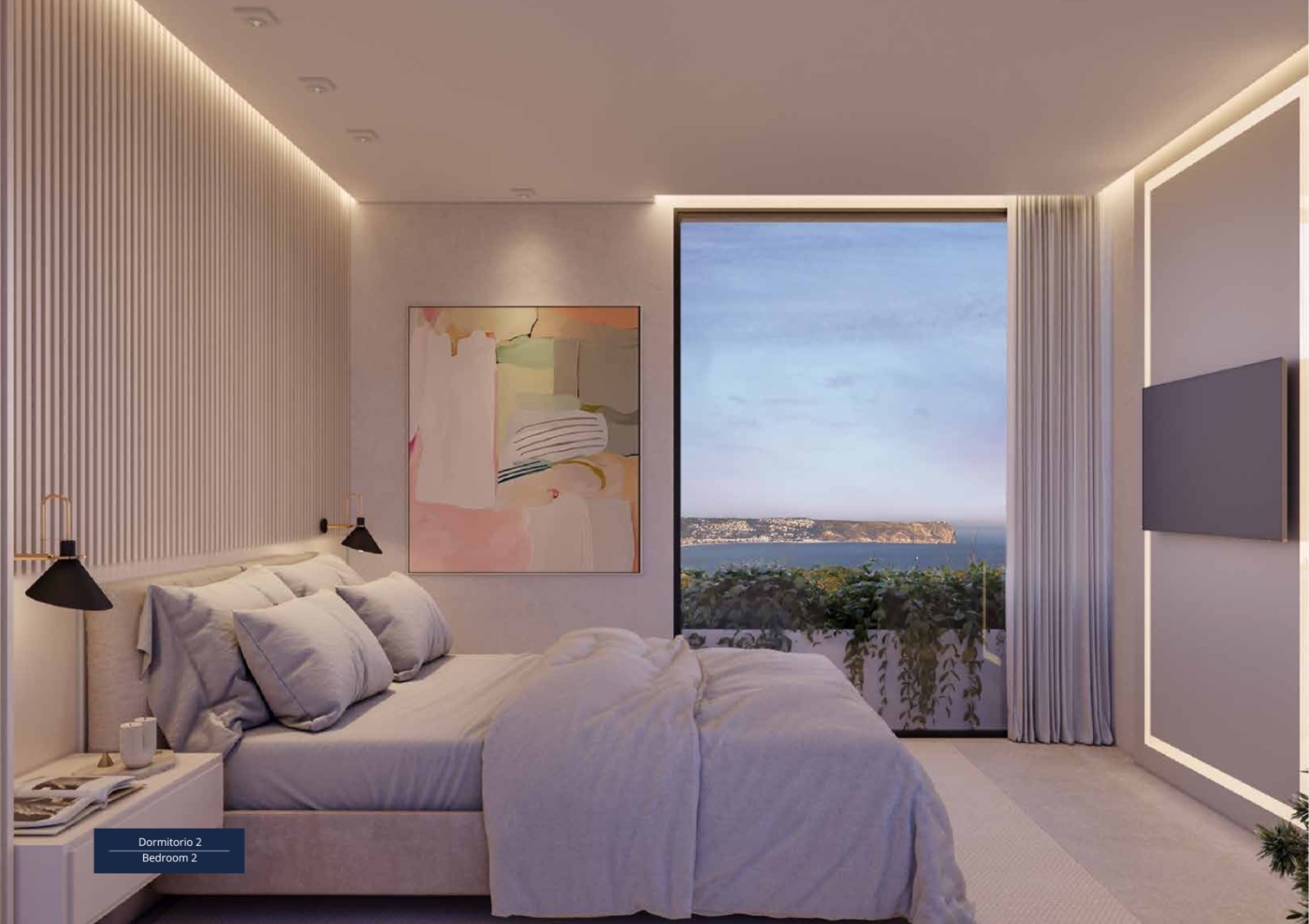 Villa nueva de 5 dormitorios con vistas al mar en venta en Jávea cerca de Arenal