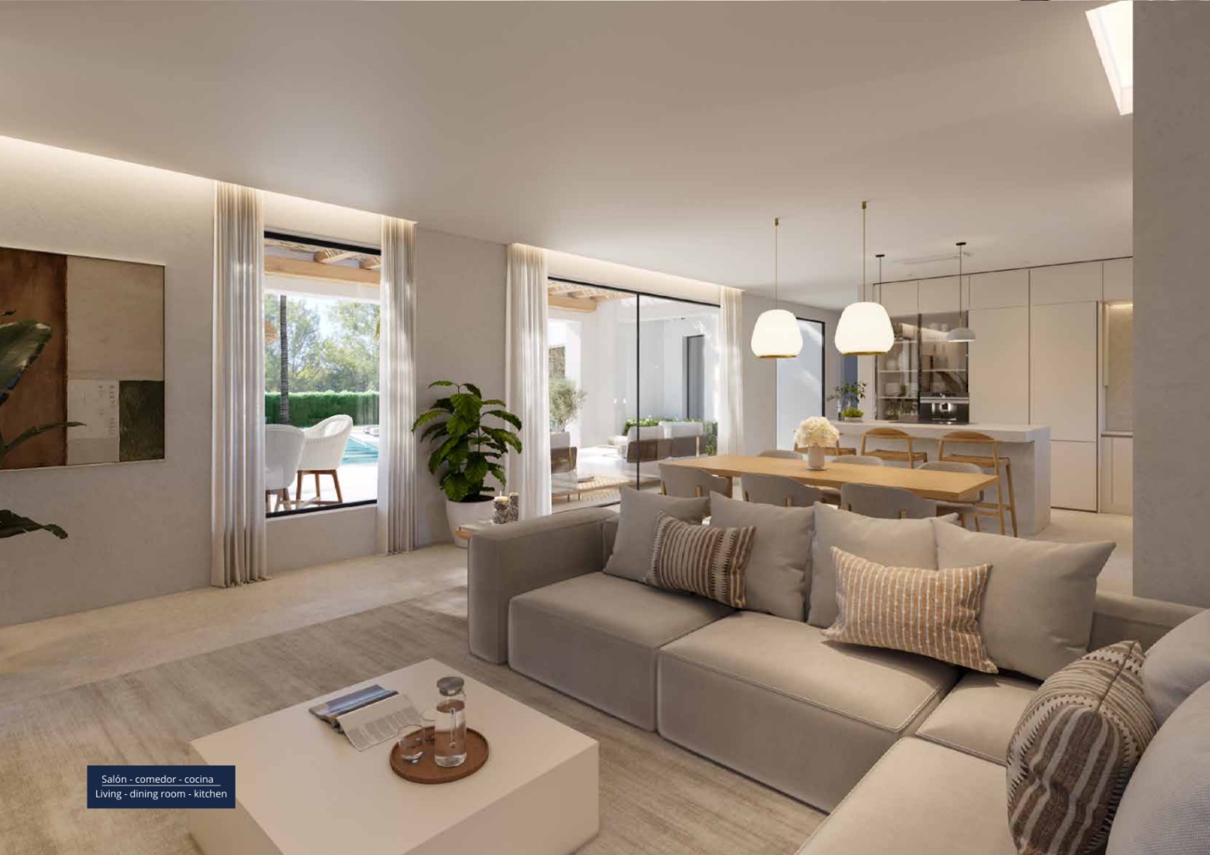 Villa nueva de 5 dormitorios con vistas al mar en venta en Jávea cerca de Arenal