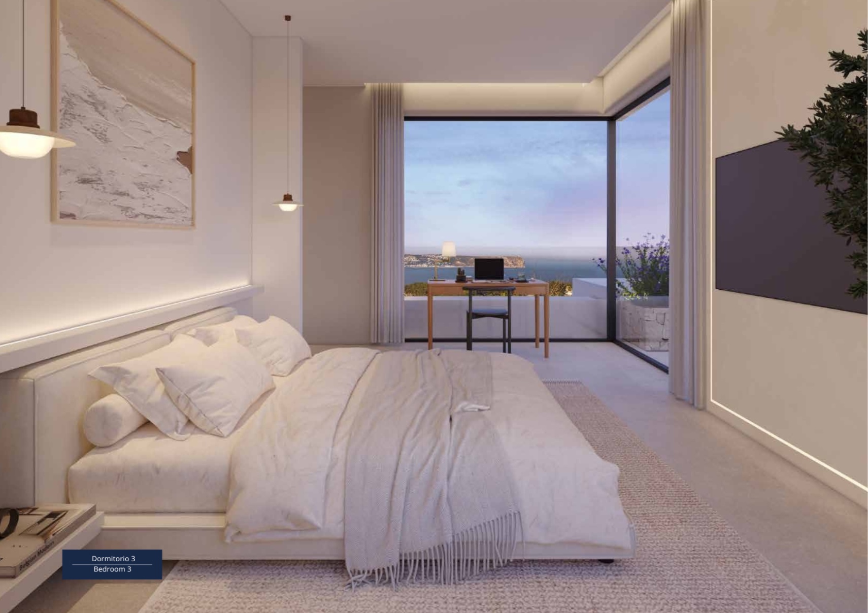 Villa nueva de 5 dormitorios con vistas al mar en venta en Jávea cerca de Arenal