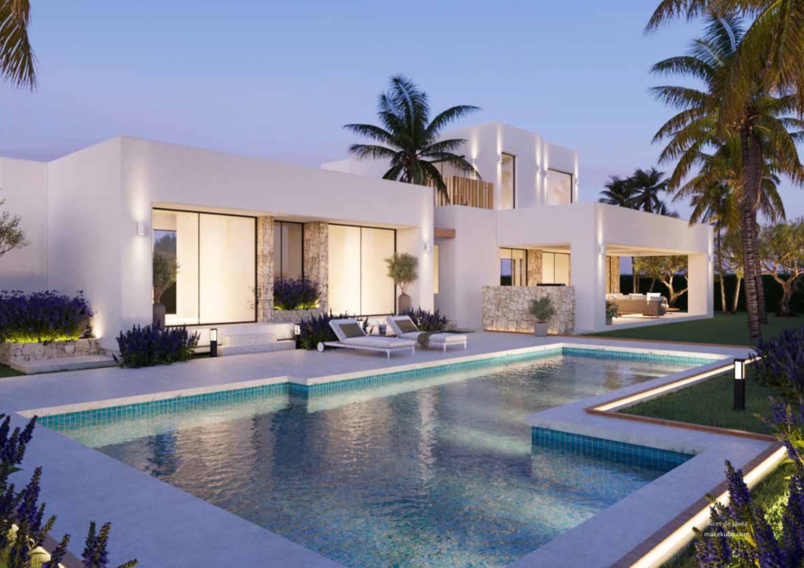 Villa nueva de 5 dormitorios con vistas al mar en venta en Jávea cerca de Arenal