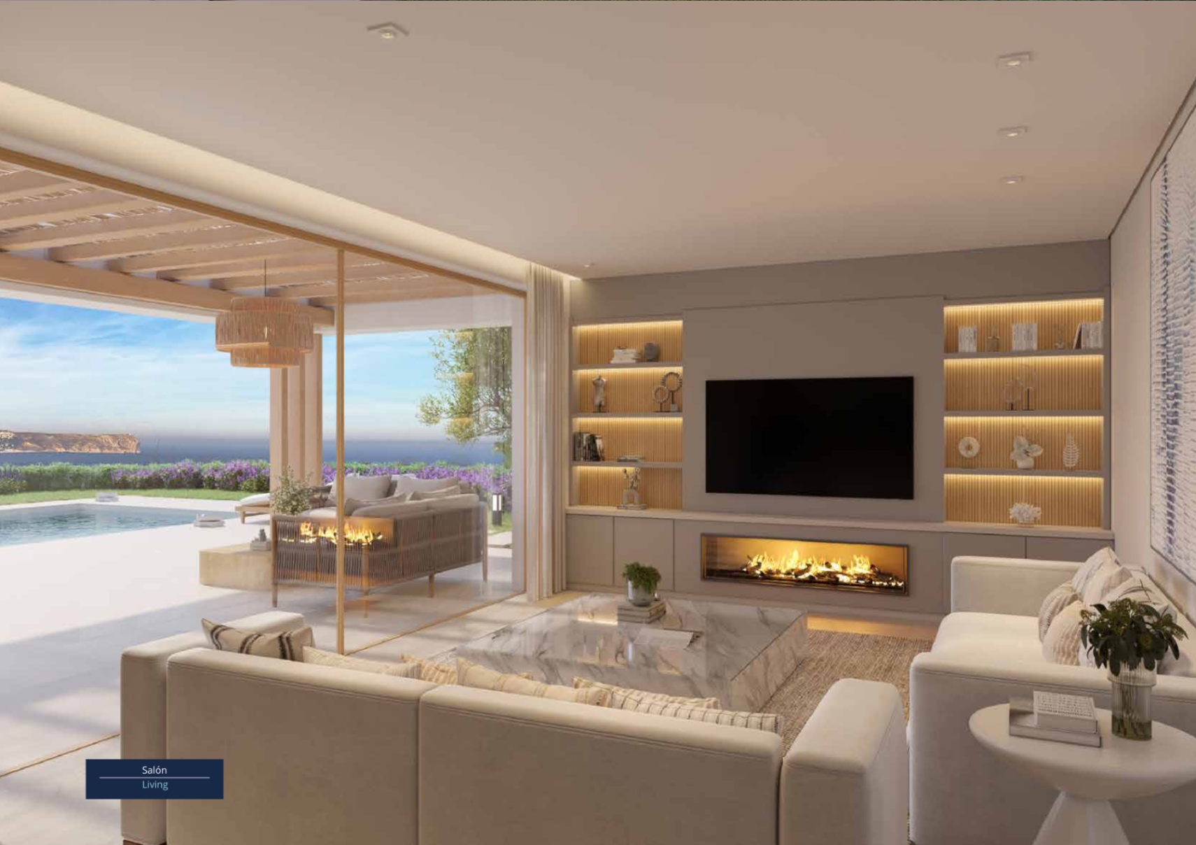 Villa nueva de 5 dormitorios con vistas al mar en venta en Jávea cerca de Arenal