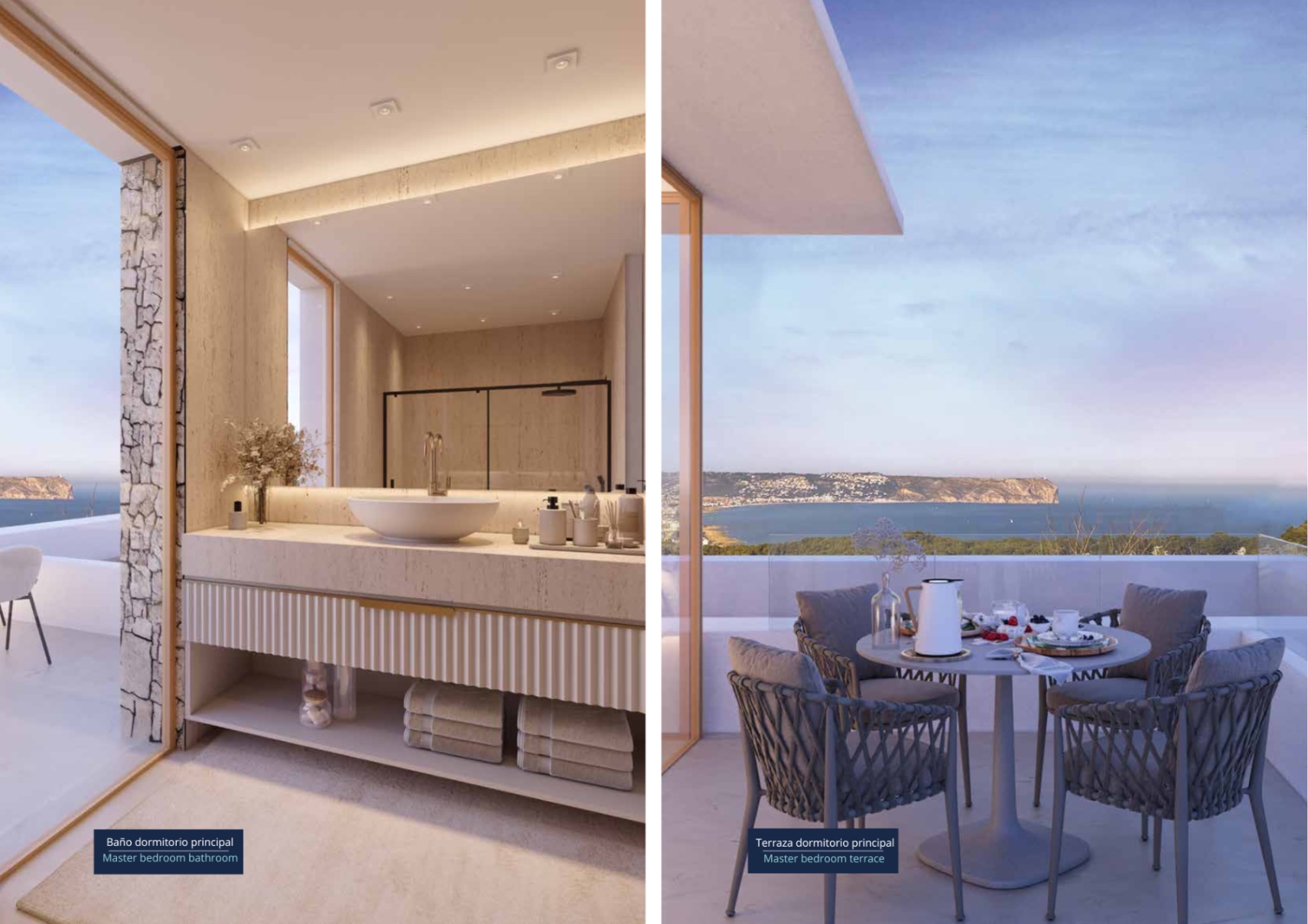 Villa nueva de 5 dormitorios con vistas al mar en venta en Jávea cerca de Arenal