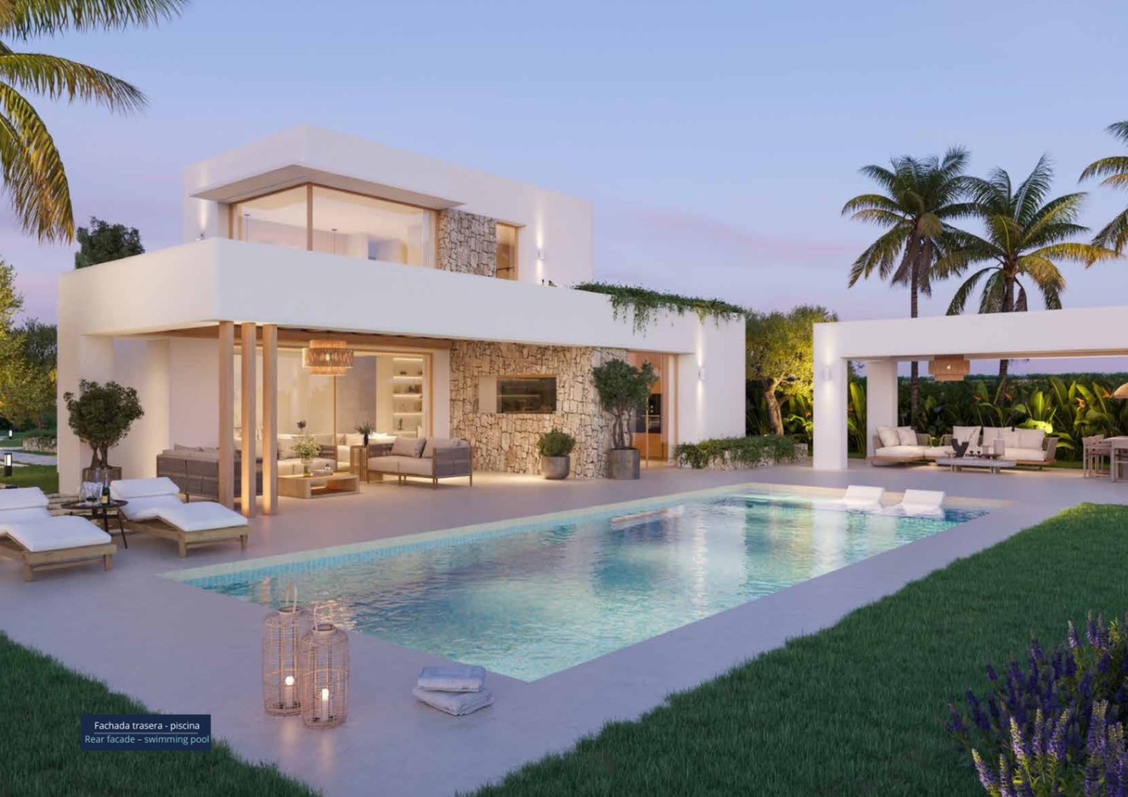 Villa nueva de 5 dormitorios con vistas al mar en venta en Jávea cerca de Arenal
