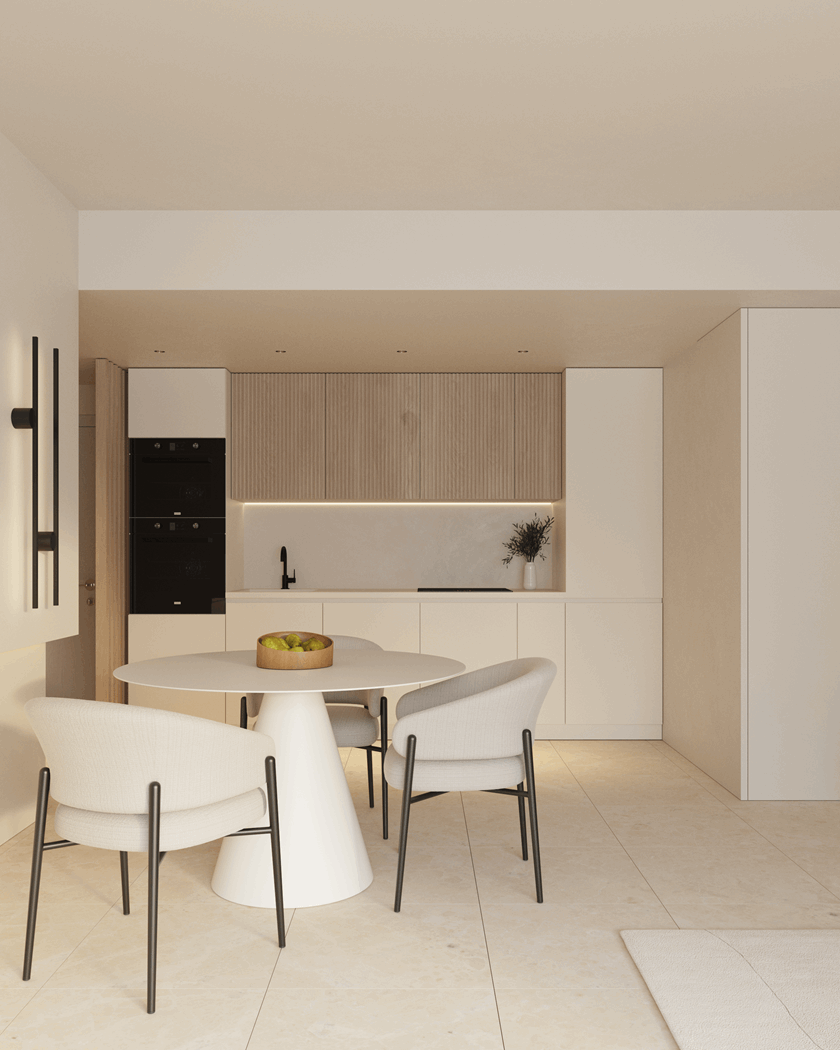 Luxe 3 slaapkamer penthouse met zeezicht te koop in Calpe