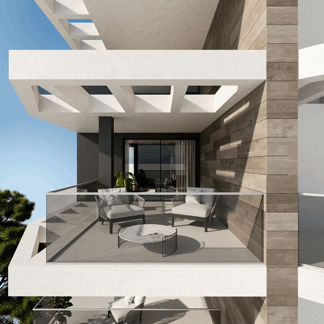 Apartament de luxe de 3 dormitoris amb vista al mar a la venda a Calp